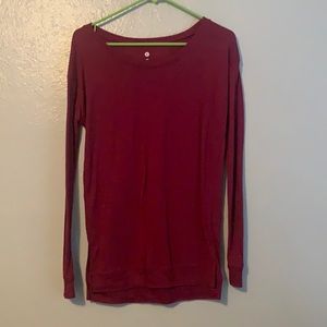 Maroon Long Sleeve T-Shirt